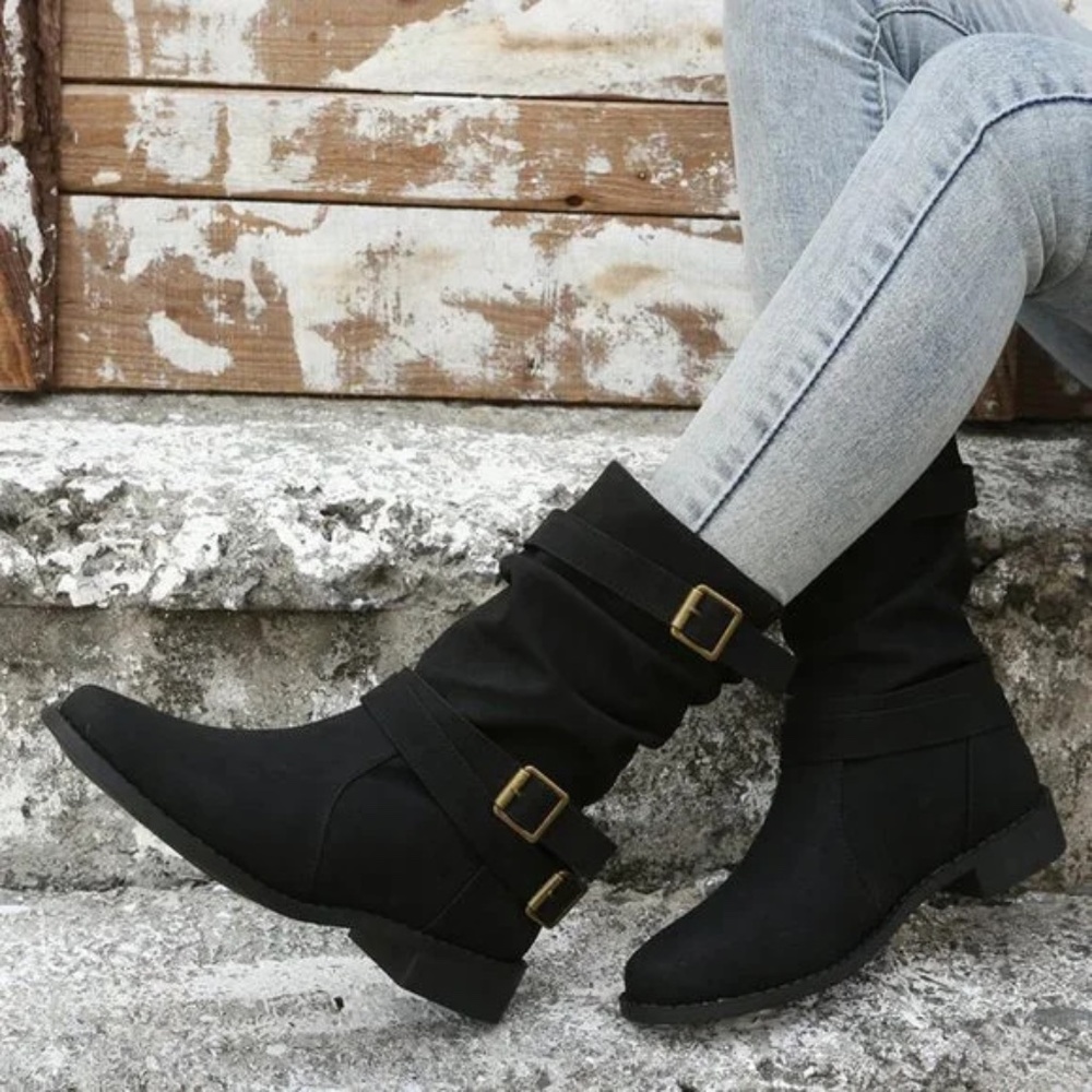 mid boots new belt buckle martin boots